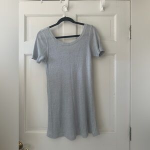 Silver sparkling knit mini dress, sm